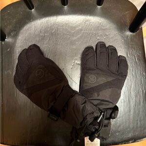 Gordini Juniors Sm Black Winter Gloves